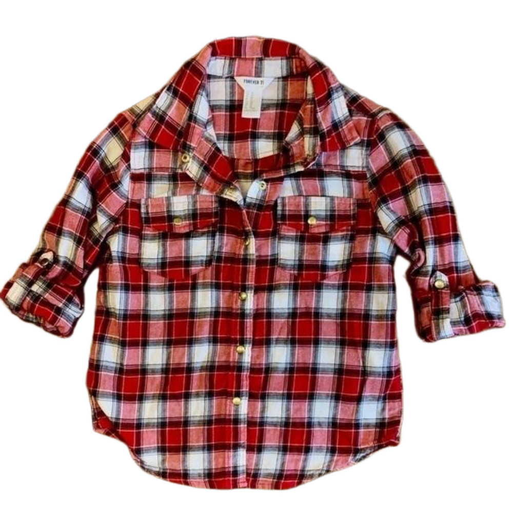 Forever 21 Little/Big Girl’s Flannel Shirt (5-6T)